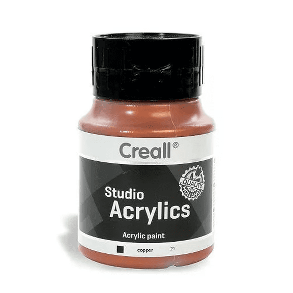 Creall Studio Acrylics, Acrylic Paint 500 ml, Copper 21