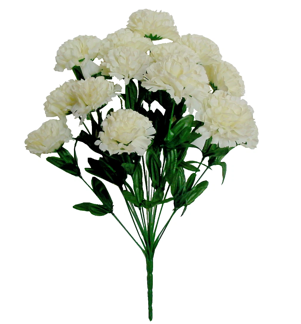 20PCS Artificial White Roses, 3.9'' Silk Flower Head Fake White Rose