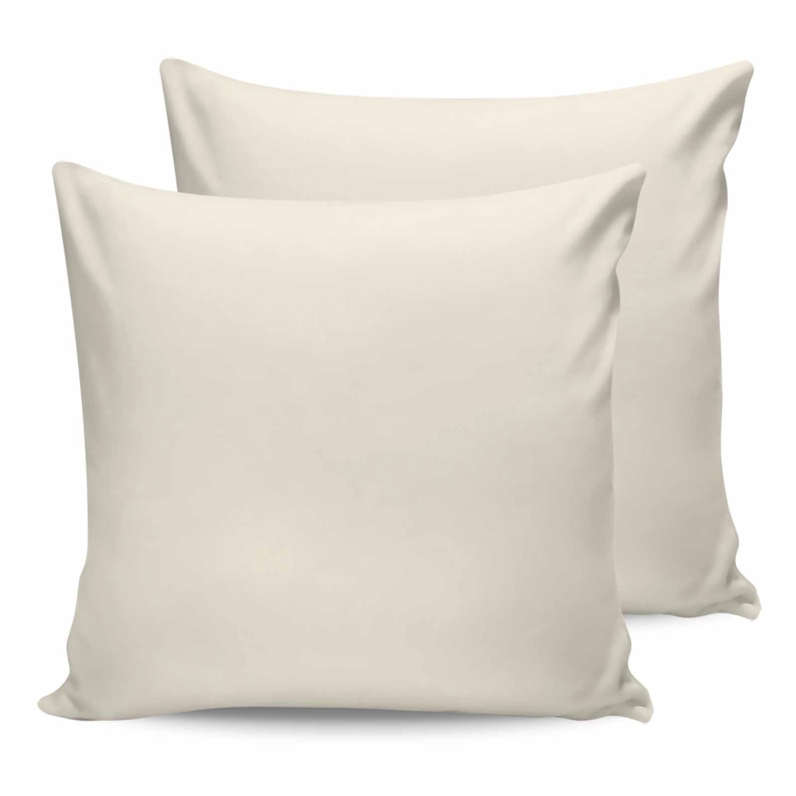 Cream 26x26 Pillow Covers Set of 2, Farmhouse Solid Beige Color Modern Art Throw Pillow Covers Decorative Couch Cushion Case, Microfiber Square Pillowcases for Bedroom Car Living Room