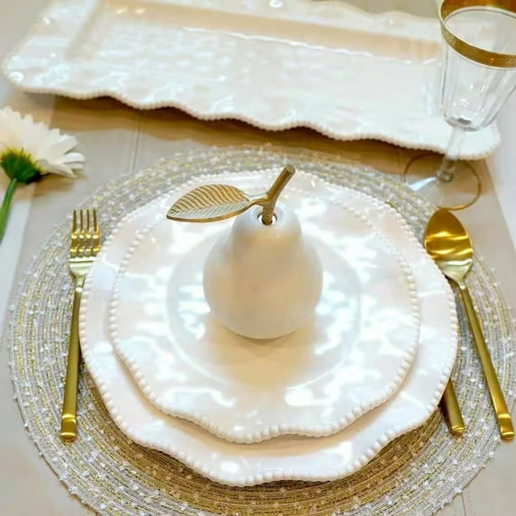 Elegant 9-Inch Salad Plate Set with Refined Durability