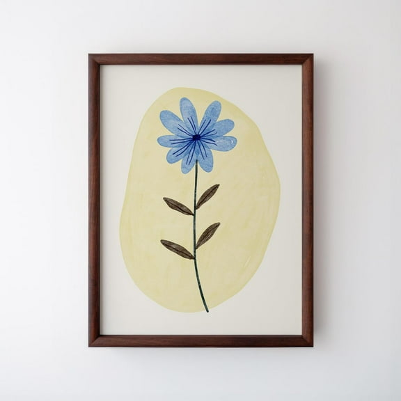 Cream Abstract Watercolor Floral Illustration Print, Art Print, Trendy Decor, Vintage Painting Wall Art, Modern Wall Decor For Living Room, 8x12 UNFRAMED