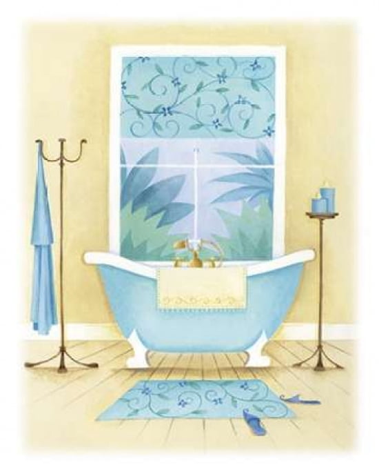 Cream Bathroom II Canvas Art - Alexandra Burnett (24 x 30)