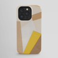 Cream, Beige and Mustard Geometric Blocks Tough Case for Apple iPhone ...