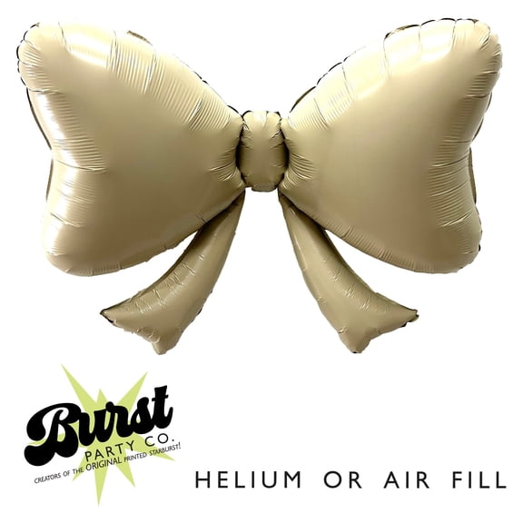 Cream Bow Balloon 40"