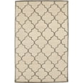 thumbnail image 1 of Cream & Brown Trellis 5X8 Hand-Tufted Modern Rug, 1 of 11