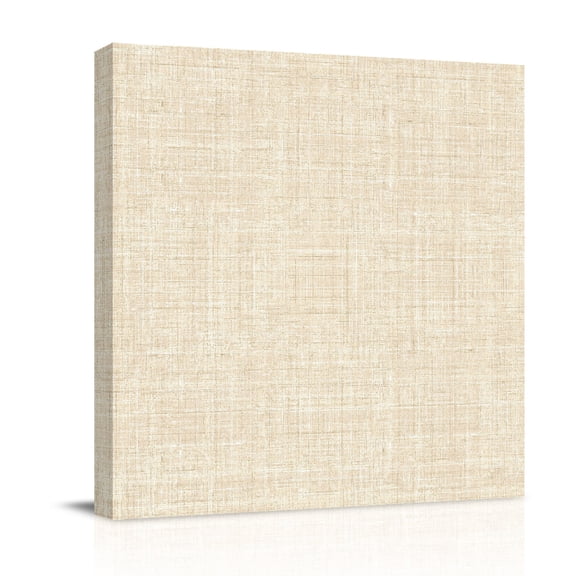 Cream Canvas Wall Art for Living Room, Abstract Modern Farmhouse Solid Color Poster Print Painting for Bedroom Office Home Decoration Wall Pictures Prepare To Hang 8"x8"