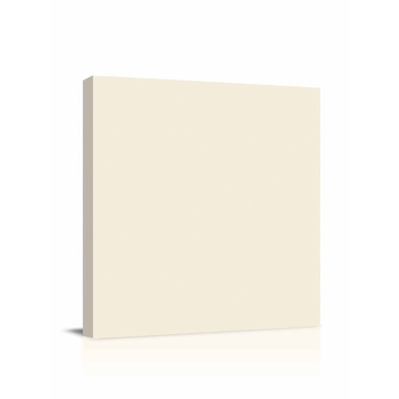 Cream Canvas Wall Art, Solid Color Framed Wall Decor Modern Artwork Prints Painting for Living Room, Bedroom, Kitchen & Cafe Decor 24x24 Inch