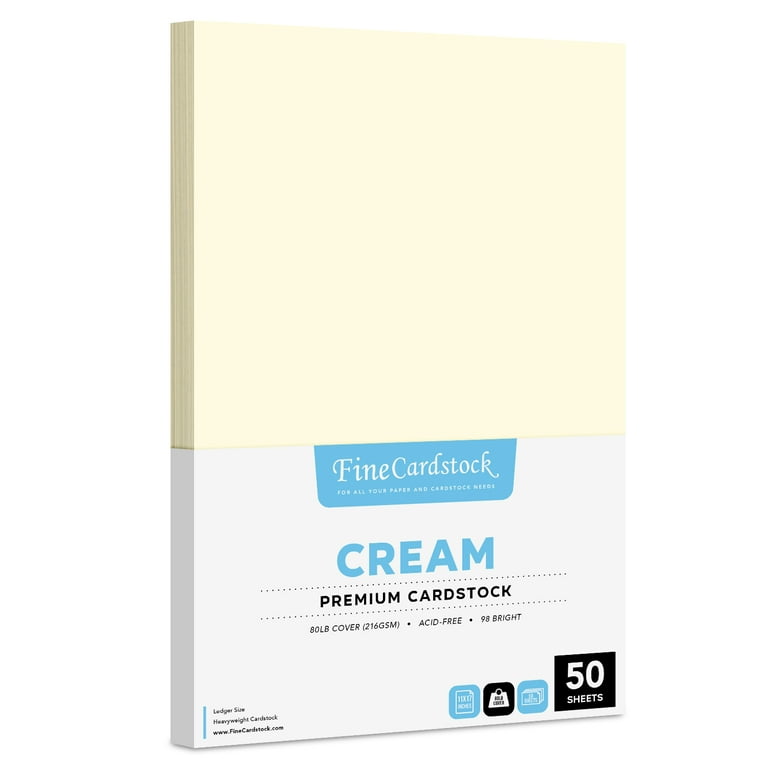 Cream Cardstock