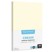 Cream Cardstock Paper   Great for Brochures, Invitations, Greeting Cards and Posters | Thick and Heavyweight 80lb Cover 216gsm Card Stock | 11 x 17  Tabloid / Ledger Size | 50 Sheets per Pack