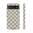 thumbnail image 1 of Cream Checkered Google Pixel 7 Phone Case-Google Pixel Phone Case, 1 of 2