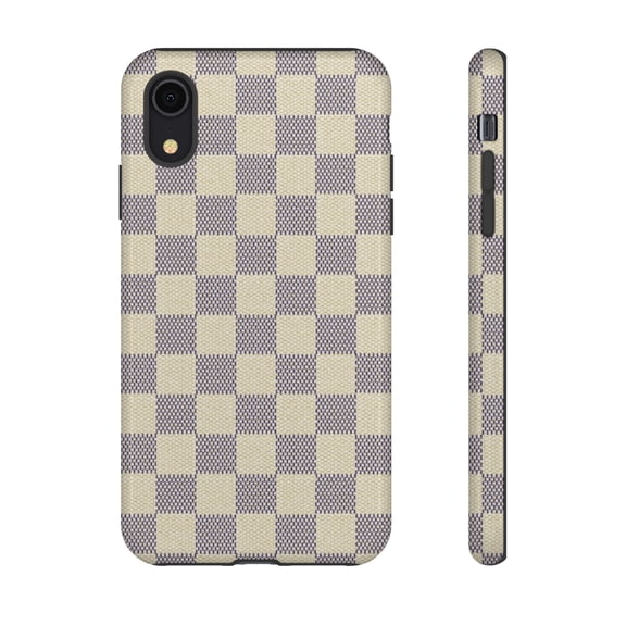 Cream Checkered Tough iPhone 15 Case iPhone 14 Case-iPhone-iPhone Case
