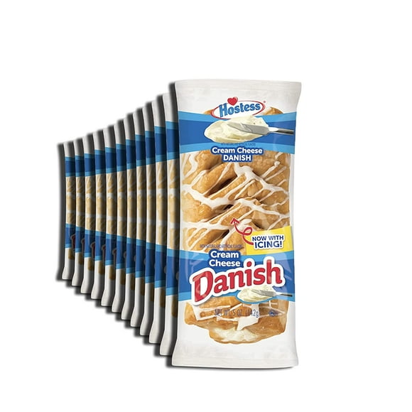 Cream Cheese Danish Pastries by Hostess | Value 12 Pack