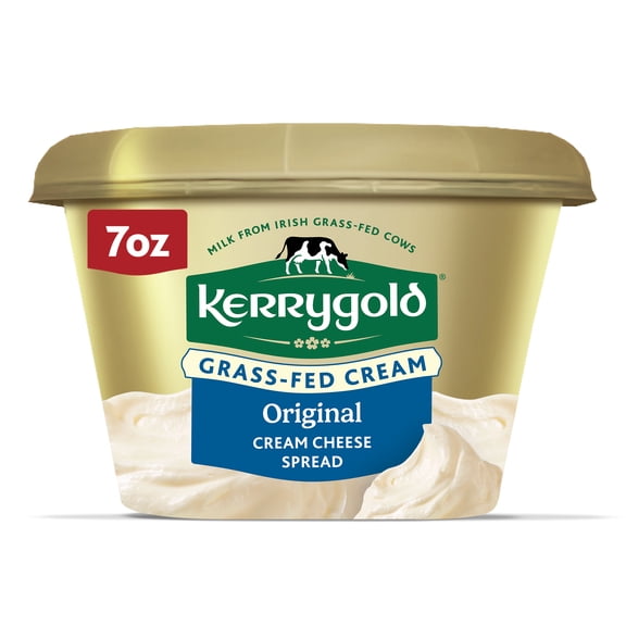 Kerrygold Original Cream Cheese Spread Tub, Irish, Grass Fed, Plain, 7 oz