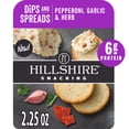 thumbnail image 1 of Hillshire Snacking Pepperoni, Garlic & Herb, Cheese Spreads, 2.25 oz (Refrigerated), 1 of 10