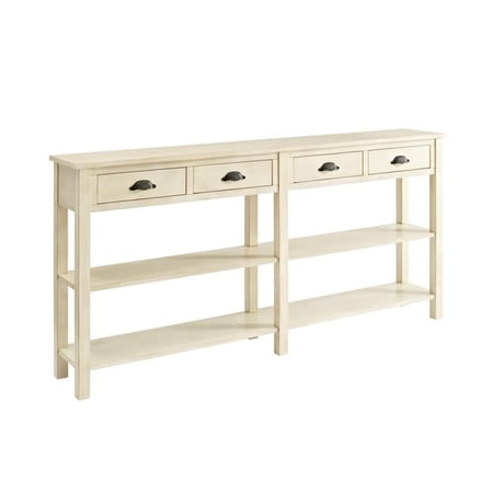 Cream Crackle Console