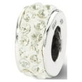 thumbnail image 1 of Cream Crystals from Swarovski Charm Double Row Sterling Silver Reflection Beads, 1 of 3