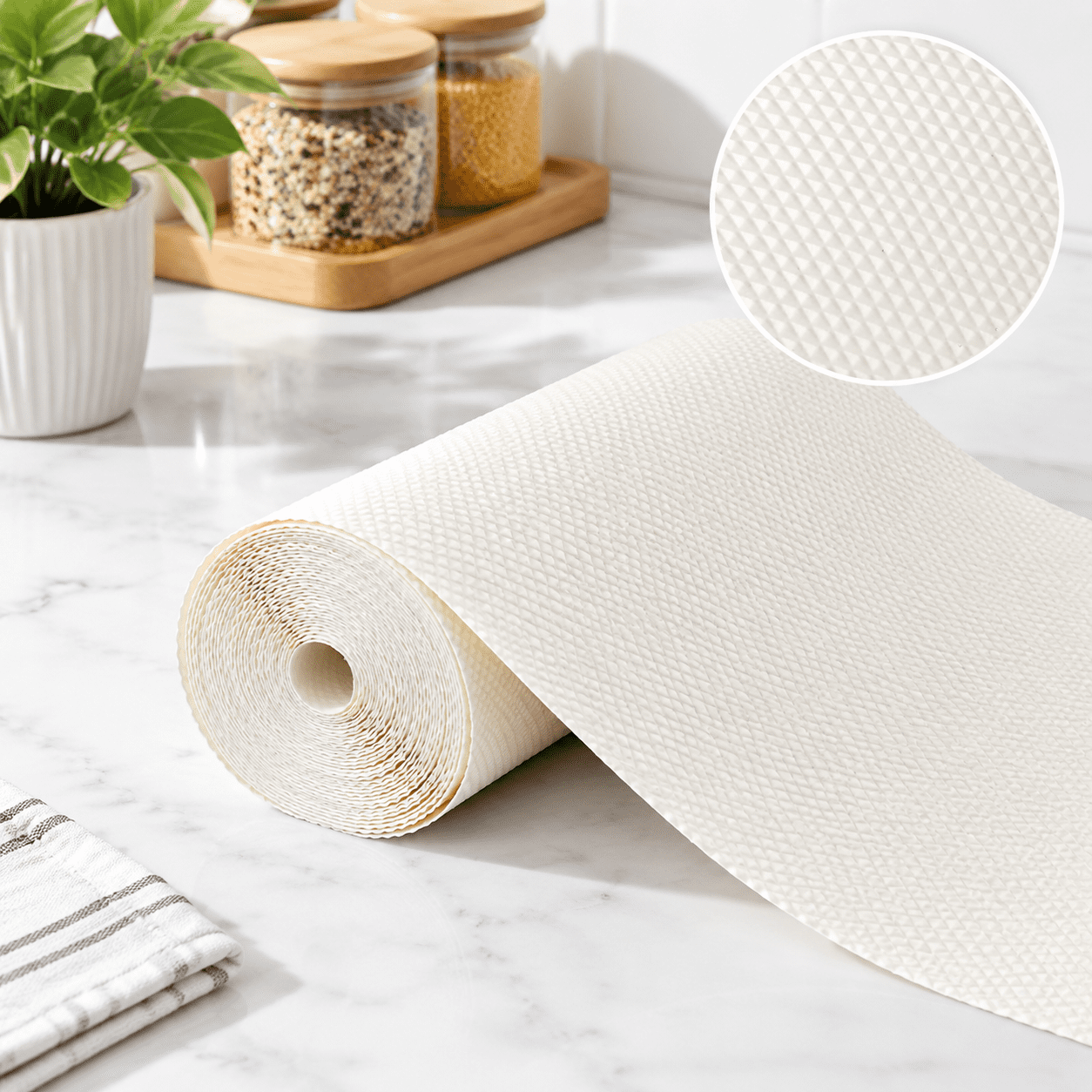 Cream Drawers Cream Drawer and Shelf Liner, 23.6