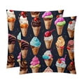 thumbnail image 1 of Cream Elegant Velvet Bed Pillow Covers Set - Decorative Pillows with Unique Patterns, Chair Pillow Covers - 16x16, 18x18, 20x20 inches for Any Occasion - Set of 2 Items, 1 of 6