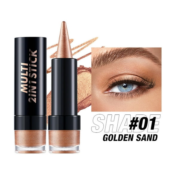 Cream Eyeliner Eyeshadow Multi-Stick, Moisturizing, Nourishing Velvety Cream-to-Powder Buildable & Blendable Formula, Cruelty-Free & Vegan