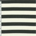 thumbnail image 1 of Cream\Faded Black Stripe Slub Japanese Hatchi Knit, Fabric By the Yard, 1 of 1