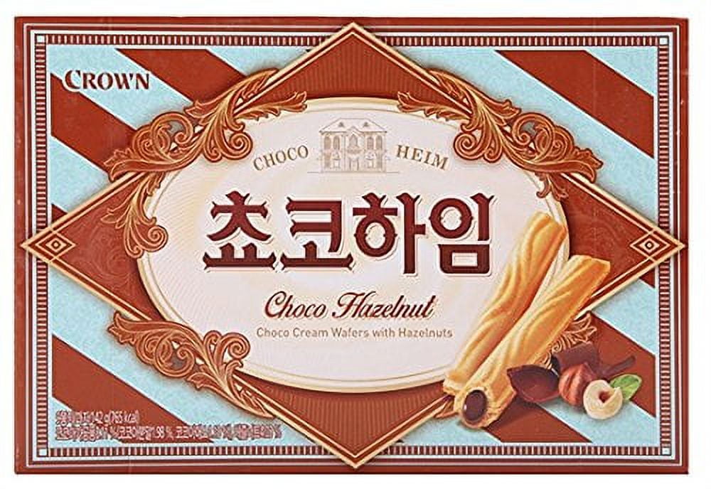 Cream Filled Wafer Cookies With Hazelnut 142G (Choco, 10 Pack