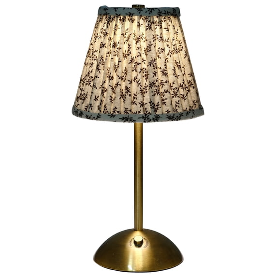 Home Decor Collection Sterling & Noble Home Cream Floral Rechargeable Table Lamp