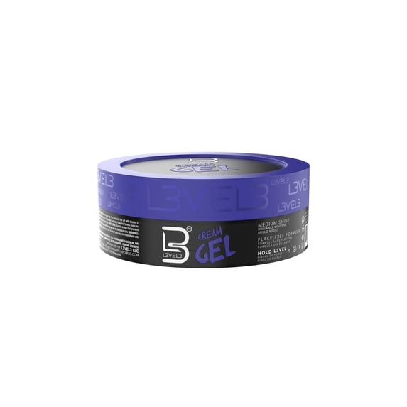 L3 Level 3 Cream Gel - Provides Volume and Medium Hold - With Vitamins to Nourish and Protect Hair Level Three Mens Hair Styling Cream