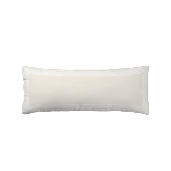 Cream Geometric Long Body Pillow Cover 20x60 Inch, White Greek Key Design Abstract Modern Art Decorative Pillowcase with Zipper, Microfiber Soft Breathable Long Pillowcases for Women