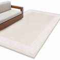 thumbnail image 1 of Cream Greek Key Large Area Rugs for Bedroom Living Room, Soft Non Slip Carpet Bedside Rug, Geometric Greece Ancient Farmhouse Geo Rectangular Floor Cover Kitchen Accent Rug 3'x5' for Office, 1 of 9