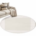 thumbnail image 1 of Cream Greek Key Large Area Rugs for Bedroom Living Room, Soft Non Slip Carpet Bedside Rug, Geometric Greece Ancient Farmhouse Geo Round Floor Cover Kitchen Accent Rug 3.3' for Dining Room/Office, 1 of 9