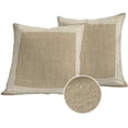 thumbnail image 1 of Cream Greek Key Outdoor Pillow Covers 26x26 Set of 2,Waterproof Patio Throw Pillowcase Protectors,Geometric Greece Ancient Rustic Square Decorative Pillow Shams Cushion Covers for Seat Bed Couch Sofa, 1 of 8