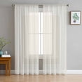 thumbnail image 1 of Cream Greek Key Sheer Curtains 72 Inches Long 2 Panels Set, Window Sheer Curtains for Living Room/Bedroom, Geometric Greece Ancient Farmhouse Geo Light Filtering Rod Pocket Curtain 52'' x 72'' x 2, 1 of 7