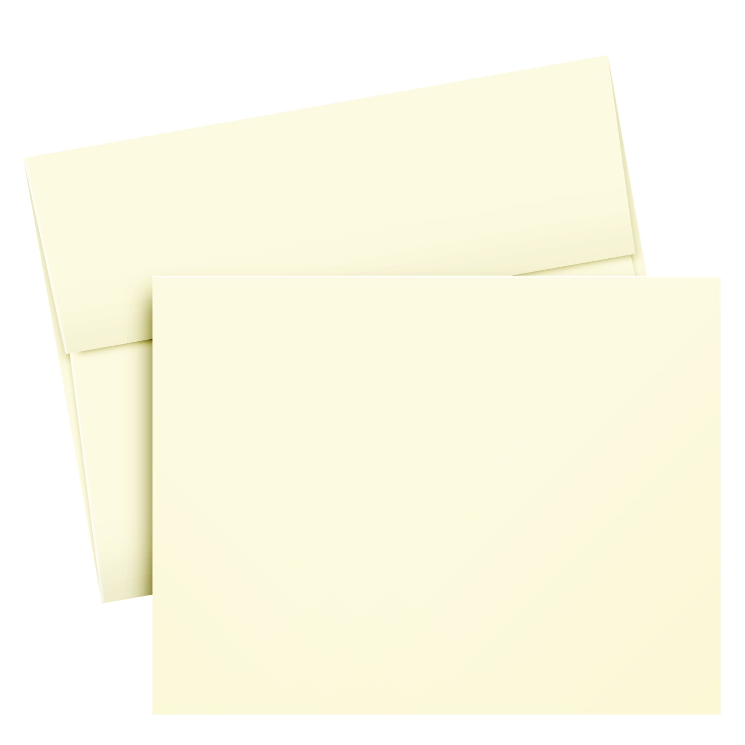 Cream Greeting Note Flat Postcards or Cards with Envelopes - 5 X 7 ...