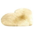 thumbnail image 1 of Cream Heart Area Rugs for Living Room Bedroom, 19.69"X15.75" Soft Fluffy Shaggy Bedside Rug, Indoor Floor Carpet for Women Men, Dorms, Home Decor Aesthetic, Valentine's Day Decorations, 1 of 2