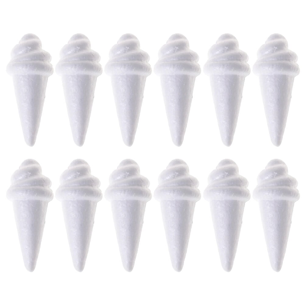  Abaodam 10pcs Foam Moon Embryo Foam Cone Moon Decor Resin Mold  Crafts for Foam Cylinders for Crafts Foam Shapes for Crafts Silicone Molds  Toys Painting Toy Decorations White Soap Child 