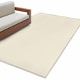thumbnail image 1 of Cream Large Area Rugs for Bedroom Living Room, Soft Non Slip Carpet Bedside Rug, Modern Pure Beige Rectangular Floor Cover Kitchen Accent Rug 3'x5' for Dining Room/Office, 1 of 9