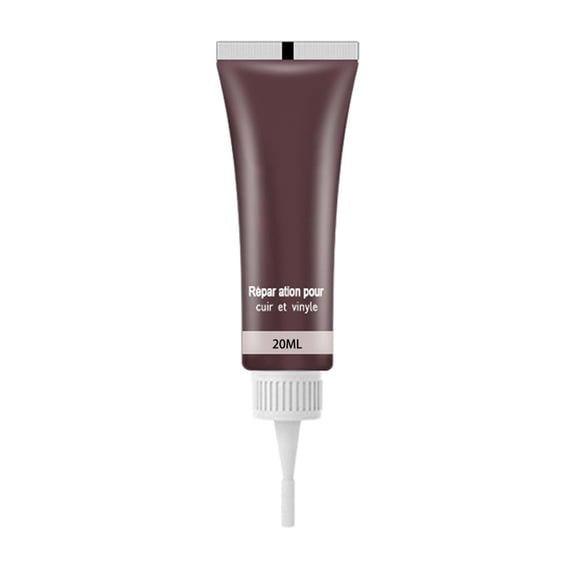 Cream Leather Repair Kit for Furniture,Vinyl & Leather Repair Cream for Car Seats,Couch,Boat,Sofa,Jacket & Purse,Fix Scratched And Dried Out Areas,Renovate Color For Old & Faded(4.3x1.8")(Brown)