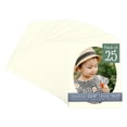 thumbnail image 1 of Cream Linen Picture Frame Mat for 22x28 Frames - Oval Opening for 19x25 Photos - 25 Mats, 1 of 7