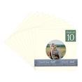 thumbnail image 1 of Cream Linen Picture Frame Mat for 8x8 Frames - Circle Opening for 4x4 Photos - 10 Mats, 1 of 7