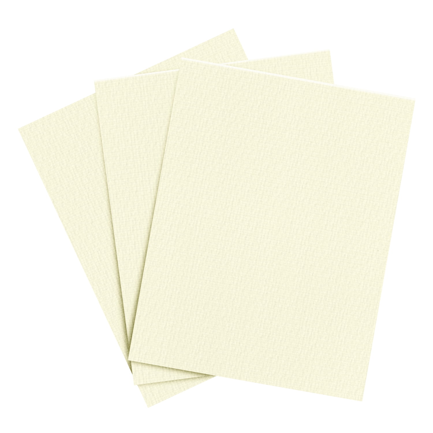 Cream Linen Textured Specialty Cardstock Blank Thick 8 1/2" x 11