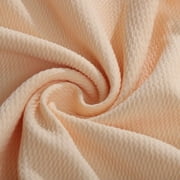 Cream Liverpool Bullet Textured Fabric by the yard 4 Way Stretch Solid