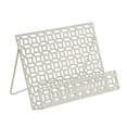 thumbnail image 1 of Cream Metal Geometric Cookbook Stand, 1 of 1