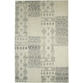 thumbnail image 1 of Cream Modern 5X8 Oriental Moroccan Style Rug, 1 of 11