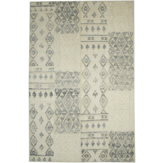 Cream Modern 5X8 Oriental Moroccan Style Rug