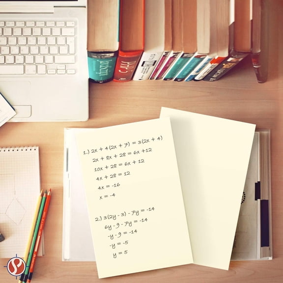 Cream (Natural) Half Letter Size Paper Great for Business Documents, Letters, Arts, Prints and Crafts, Copy, Printing, Writing | 8.5 x 5.5 | 24lb Bond Paper | 250 Sheets$$Office