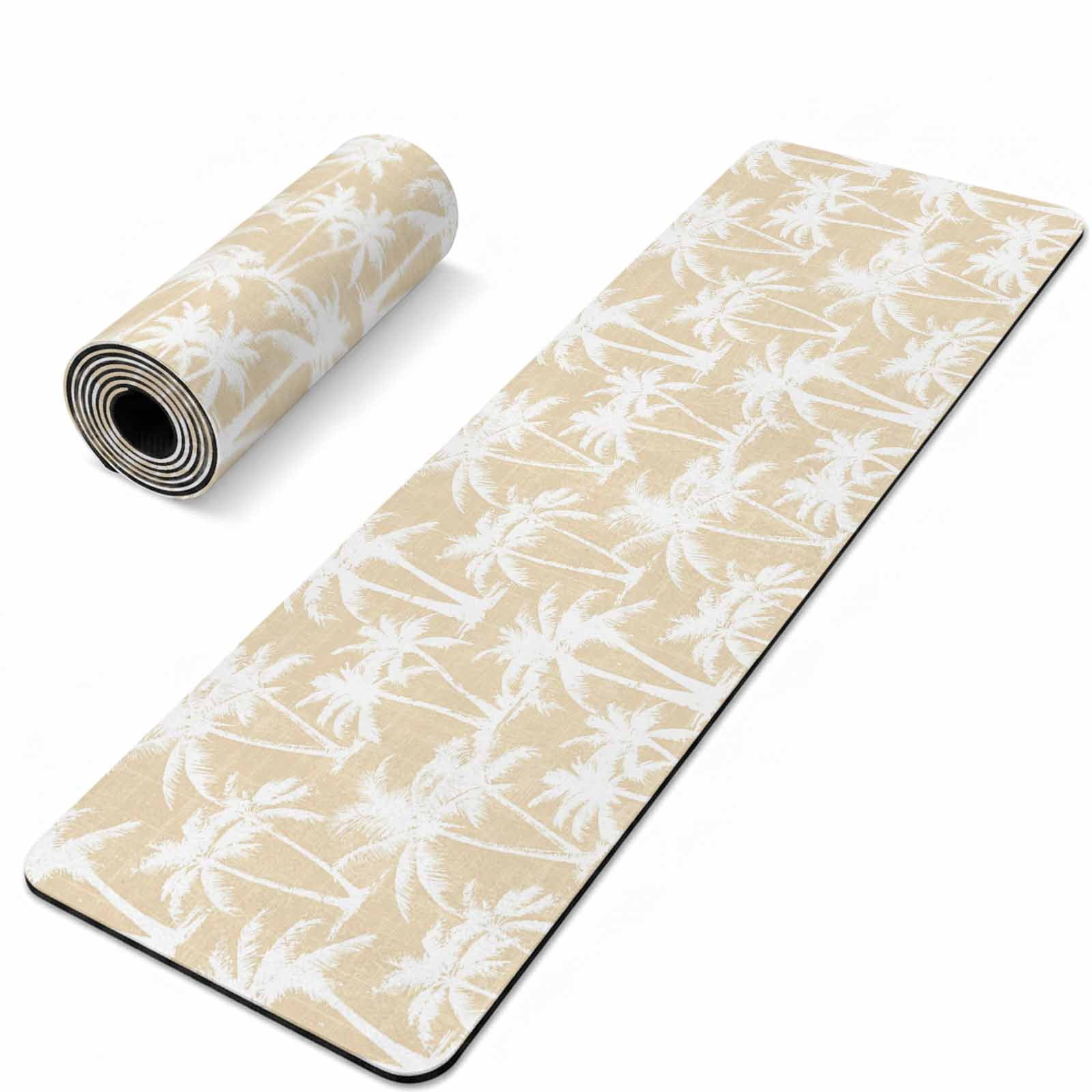 Cream Palm Tree Summer Trivet Table Runner for Hot Dishes, Non Slip Pot ...