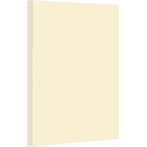 Cream Pastel Color Card Stock | 67Lb Cover Cardstock | 8.5" x 14" Inches | 50 Sheets Per Pack