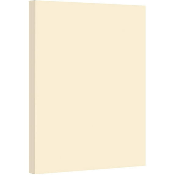 Cream Pastel Color Card Stock Paper, 67lb Cover Medium Weight Cardstock, for Arts & Crafts, Coloring, Announcements, Stationary Printing at School, Office, Home | 8.5 x 11 | 50 Sheets Per Pack