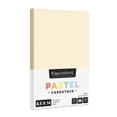 thumbnail image 1 of 8.5" x 14" Pastel Color Cardstock Paper for Arts and Crafts, School Projects, Scrapbooking, Stationery Printing | Medium Weight 67lb Vellum Bristol (147gsm) Card Stock | 50 Sheets per Pack (Cream), 1 of 5