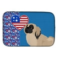 thumbnail image 1 of Cream Pekingese USA American Dish Drying Mat 14 in x 21 in, 1 of 5